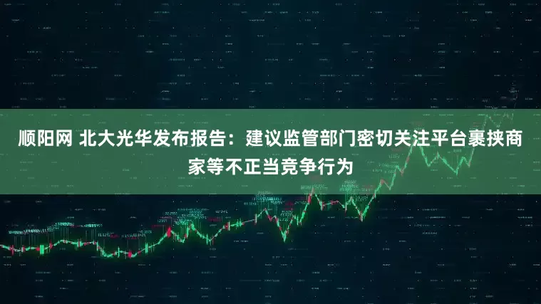 顺阳网 北大光华发布报告：建议监管部门密切关注平台裹挟商家等不正当竞争行为